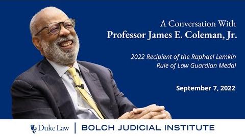Lemkin Rule of Law Guardian | James E. Coleman Jr.