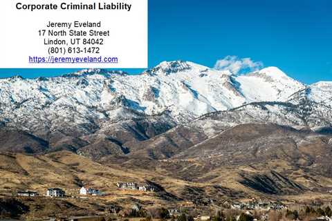 Corporate Criminal Liability (801) 613-1472