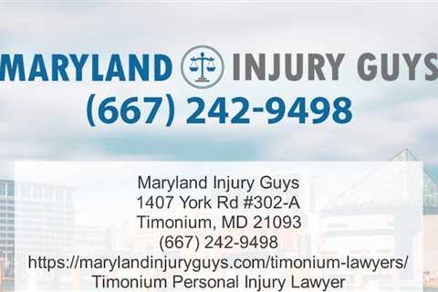 Personal Injury Lawyer Timonium, MD