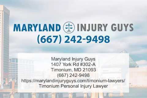 Workers' Compensation Lawyer Towson, MD - Maryland Injury Guys