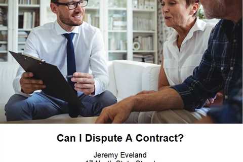 Can I Dispute A Contract?