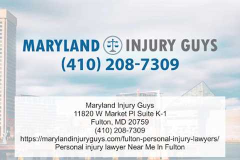 Workers' Compensation Lawyer Fulton, MD  - Maryland Injury Guys