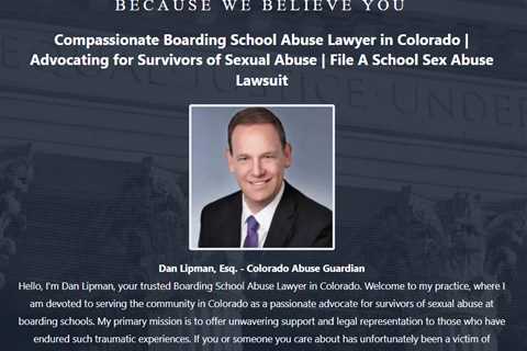 Boarding School Abuse Lawyer Dan Lipman Denver, CO