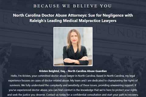 Doctor Abuse Lawyer Kristen Beightol Raleigh, NC