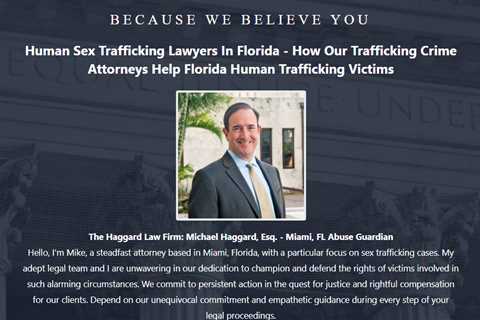 Sex Trafficking Lawyer Mike Haggard Miami, FL