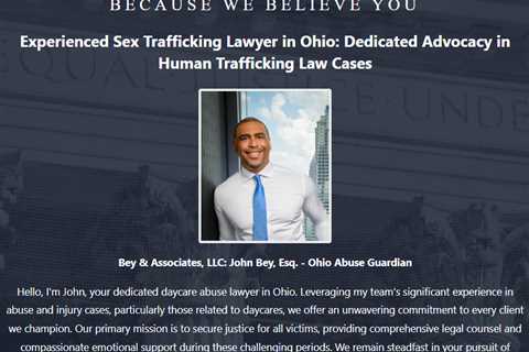 Sex Trafficking Lawyer John Bey Cincinnati, Ohio