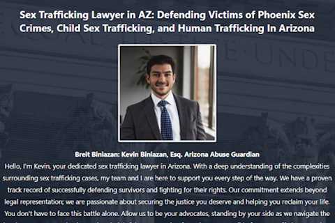 Sex Trafficking Lawyer Kevin Biniazan Phoenix, AZ - Abuse Guardian