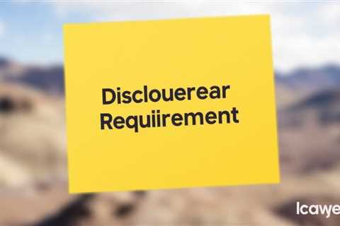 Disclosure Requirements — Lawyer Jeremy Eveland (801) 613–1472