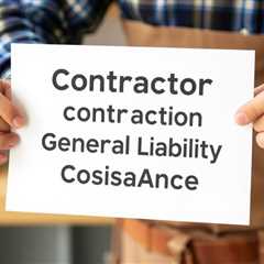 Contractor General Liability Coverage