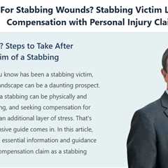 Can I sue for being stabbed in California - Michael Haggard
