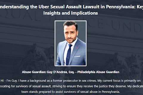 Uber Abuse Lawyer PA - Guy D’Andrea · Friday, Jul 25 📸
