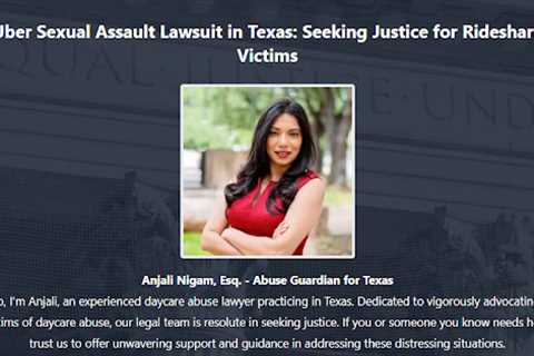 Uber Abuse Lawyer TX - Anjali Nigam · Monday, Jul 28 📸