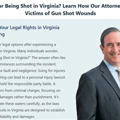 Can I Sue For Being Shot in Virginia