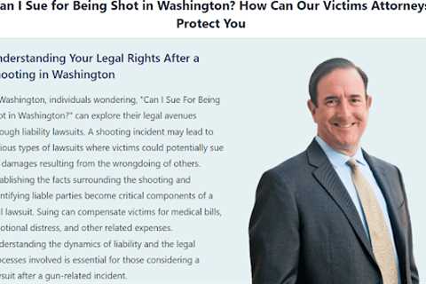 Can I Sue For Being Shot in Washington · Monday, Sep 15 📸