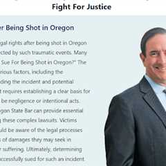 Can I Sue For Being Shot in Oregon · Tuesday, Oct 14 📸