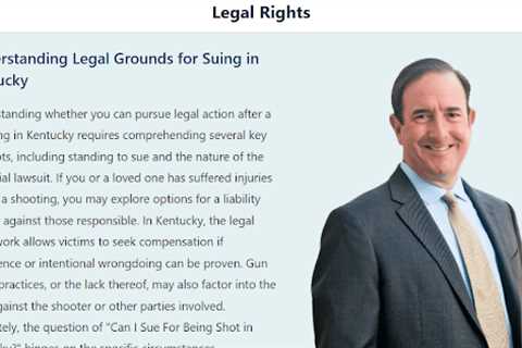 Can I Sue For Being Shot in Kentucky · Monday, Oct 13 📸