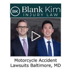 Motorcycle accident lawsuits Baltimore, MD - Blank Kim Injury Law
