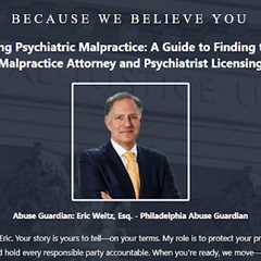 Psychiatrist Abuse Lawyer PA - Eric Weitz · Thursday, Jan 8 📸