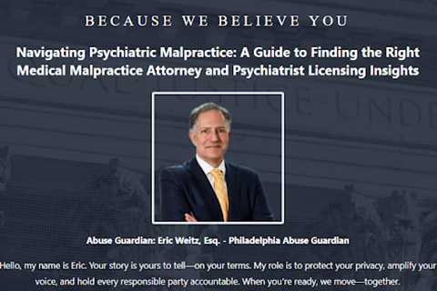 Psychiatrist Abuse Lawyer PA - Eric Weitz · Thursday, Jan 8 📸